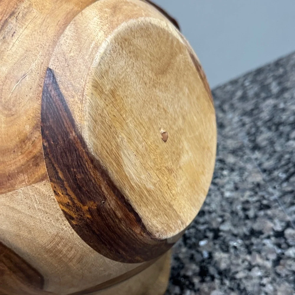 Rustic farmhouse 12” Wooden Bowl